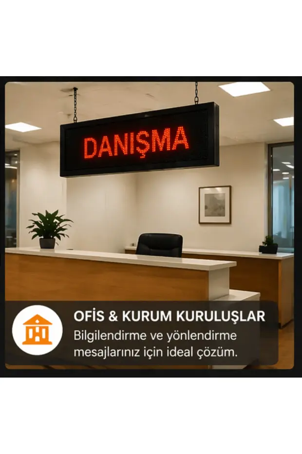 32x64 LED Kayan Yazı Tabela – Yüksek Parlaklık, Dikkat Çeken Reklam Çözümü